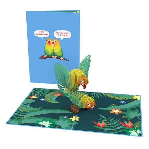 Love Birds Inappropriate 3D Greeting Card