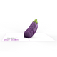 Naughty Eggplant Inappropriate 3D Greeting Card