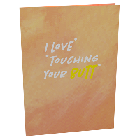 It’s Peachy Inappropriate 3D Greeting Card