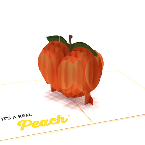 It’s Peachy Inappropriate 3D Greeting Card