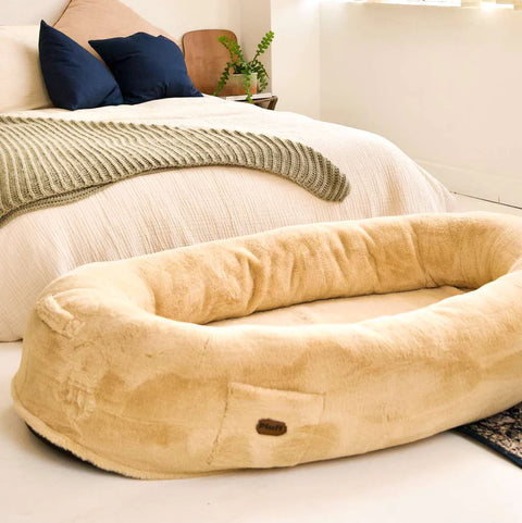 The Plufl: The World's First Human Dog Bed