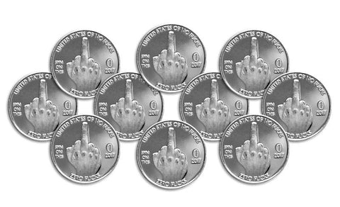 "Zero Fucks Given" Coin (10 - pack)