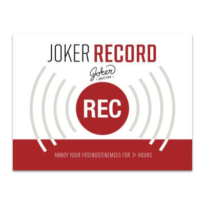 Joker Record With Glitter
