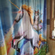 Rambo Cat On Unicorn Shower Curtain