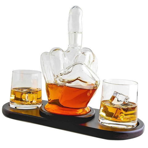 Middle Finger Novelty Whisky Decanter