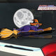 Cat Witch on Broom Halloween WiperTag with Moon (PRE-ORDER)