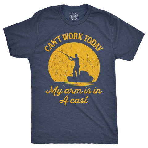 Can't Work Today My Arm Is In A Cast Father's Day Men's Shirt