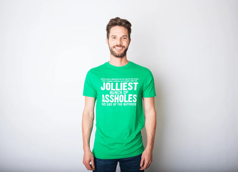 Jolliest Bunch Of Assholes Men's Christmas Shirt