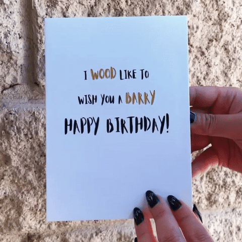 Barry Happy Birthday Inappropriate 3D Greeting Card