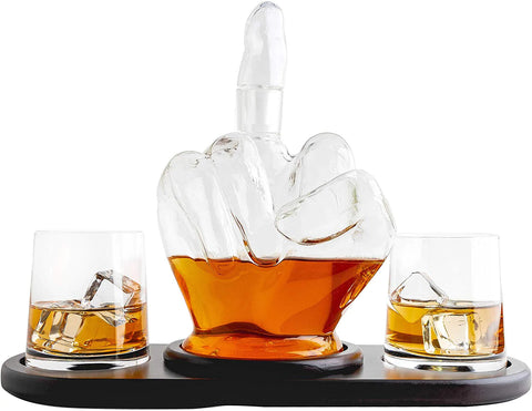 Middle Finger Novelty Whisky Decanter – Shut Up and Take my MONEY