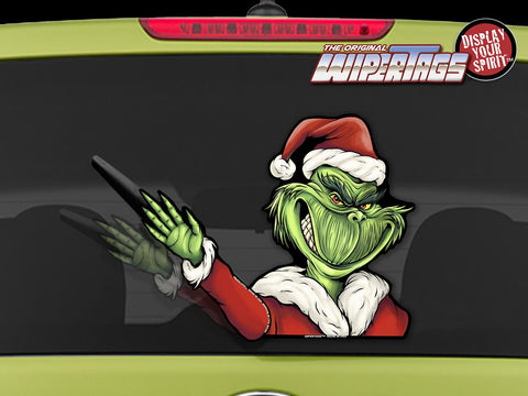 Grim Santa Waving WiperTags