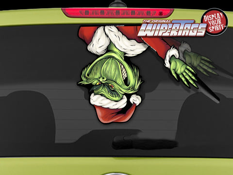 Grim Santa Waving WiperTags