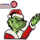 Grim Santa Waving WiperTags