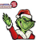 Grim Santa Waving WiperTags