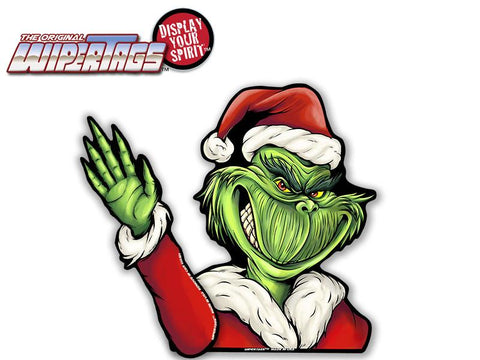 Grim Santa Waving WiperTags