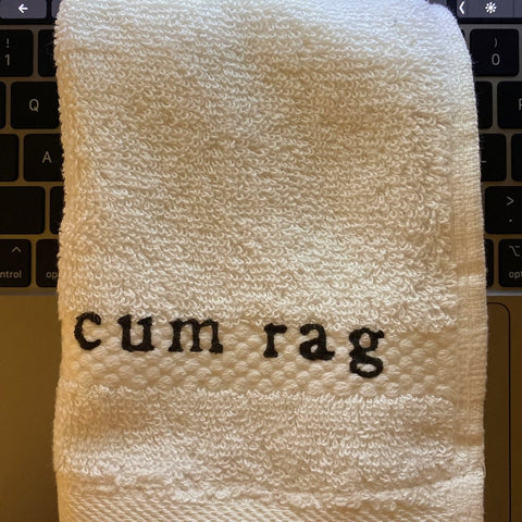 Cum Rag Funny Wash Cloth Hand Towel