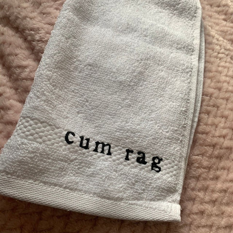 Cum Rag Funny Wash Cloth Hand Towel