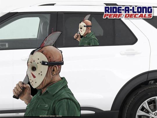 Jason Ride a Long Perforated Decal – Shut Up and Take my MONEY