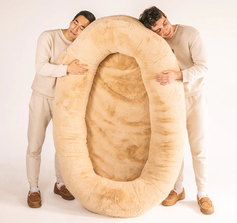 The Plufl: The World's First Human Dog Bed