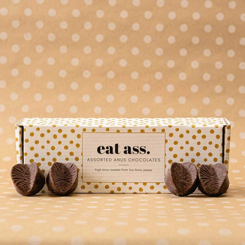 Live Fast. Eat Ass - Edible Anus Chocolate Gift