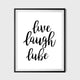 Live Laugh Lube Poster 11x17