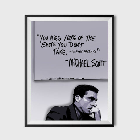 Michael Inspirational Quote Poster 11x17