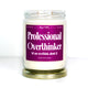 Professional Overthinker Violet And Suede Scented Candle