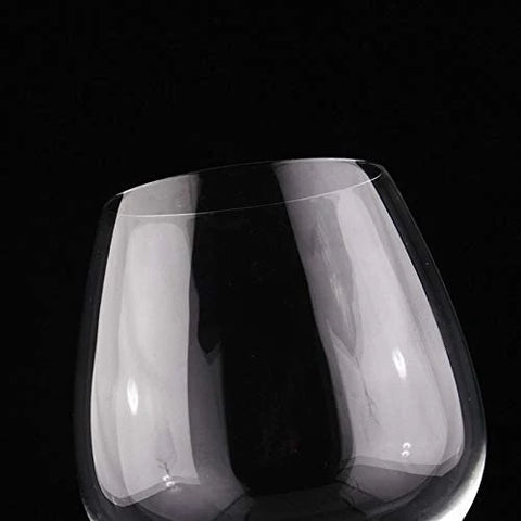 Crystal Wine Glasses Diamond Filled Stem