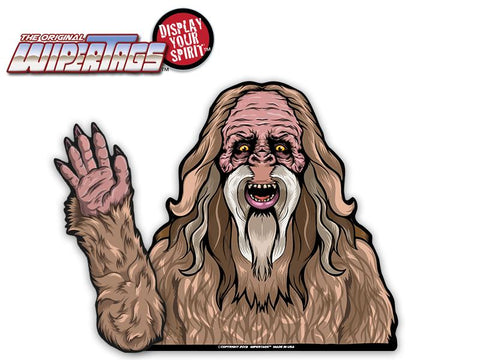 Bigfoot Sasquatch Waving WiperTags