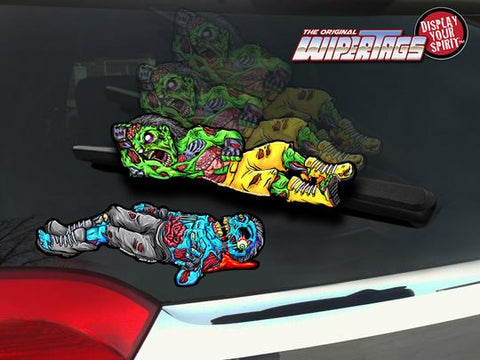 Dead Zombie Wrestlers Halloween WiperTags